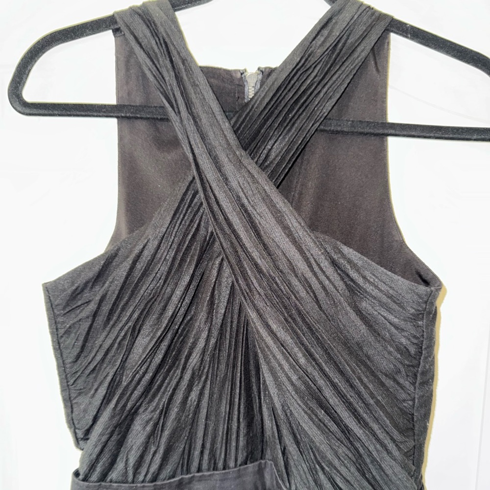 Very cute LBD with beautiful rouging on the bodice.
